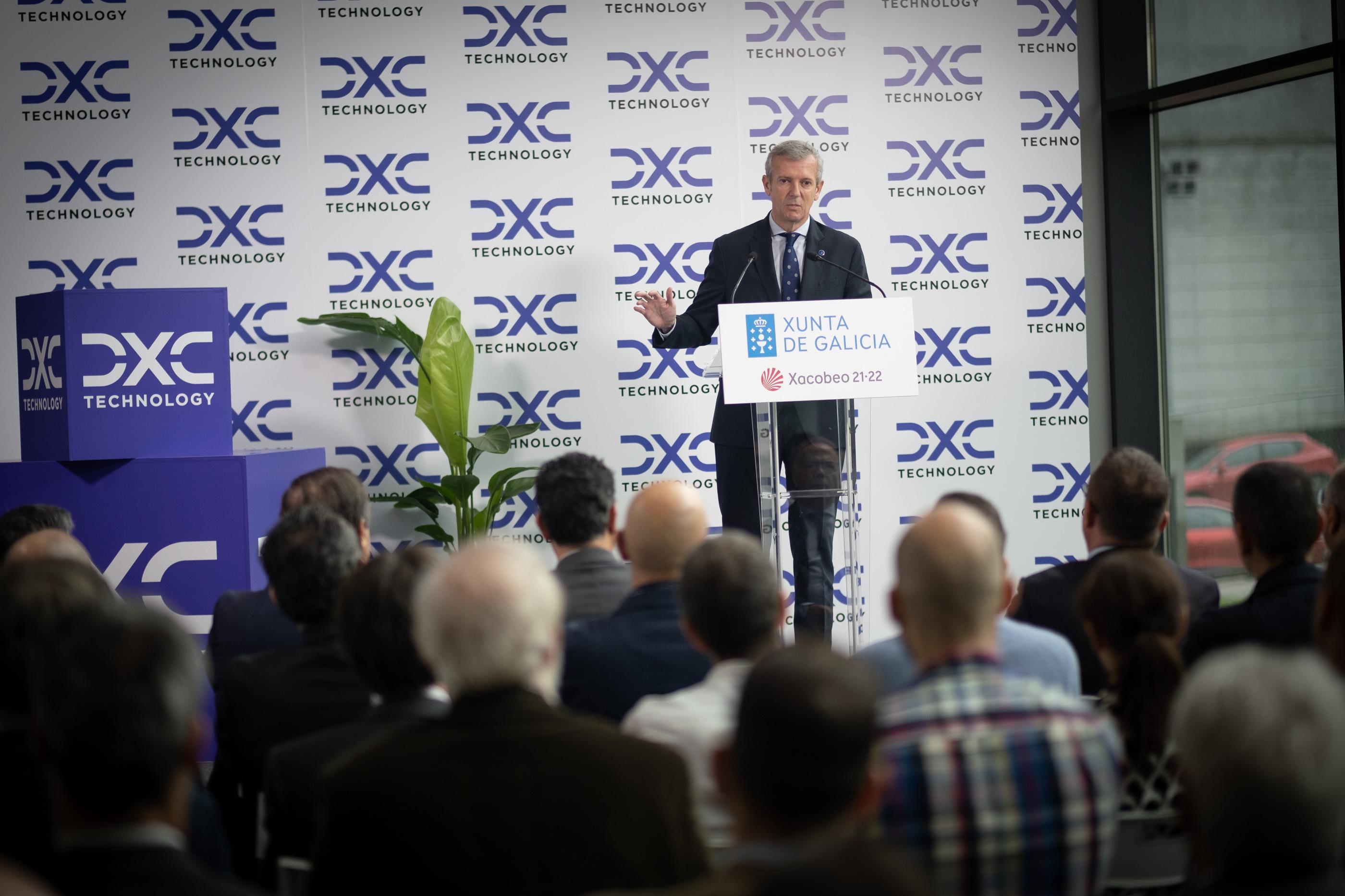 O presidente da Xunta destaca a mellora do CEIN de DXC Technology como proba da aposta de Galicia pola intelixencia artificial da man do talento e da iniciativa privada