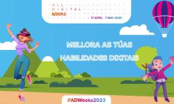 A Axencia para a Modernización Tecnolóxica súmase á campaña europea “All Digital Weeks 2023” cun programa de actividades para mellorar as habilidades dixitais da cidadanía