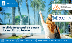 A Amtega e a AETG organizan a conferencia “Realidade estendida para a formación do futuro” da man de Xoel Vázquez Dios